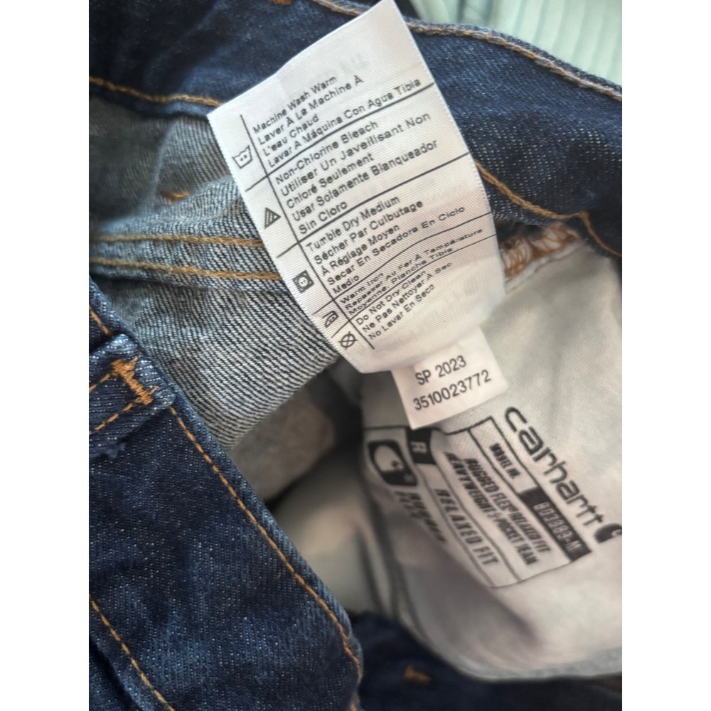 Carhartt 103889 Rugged Flex Utility Jeans Mens 33x34 Relaxed Fit Carpenter $60 - Picture 5 of 12